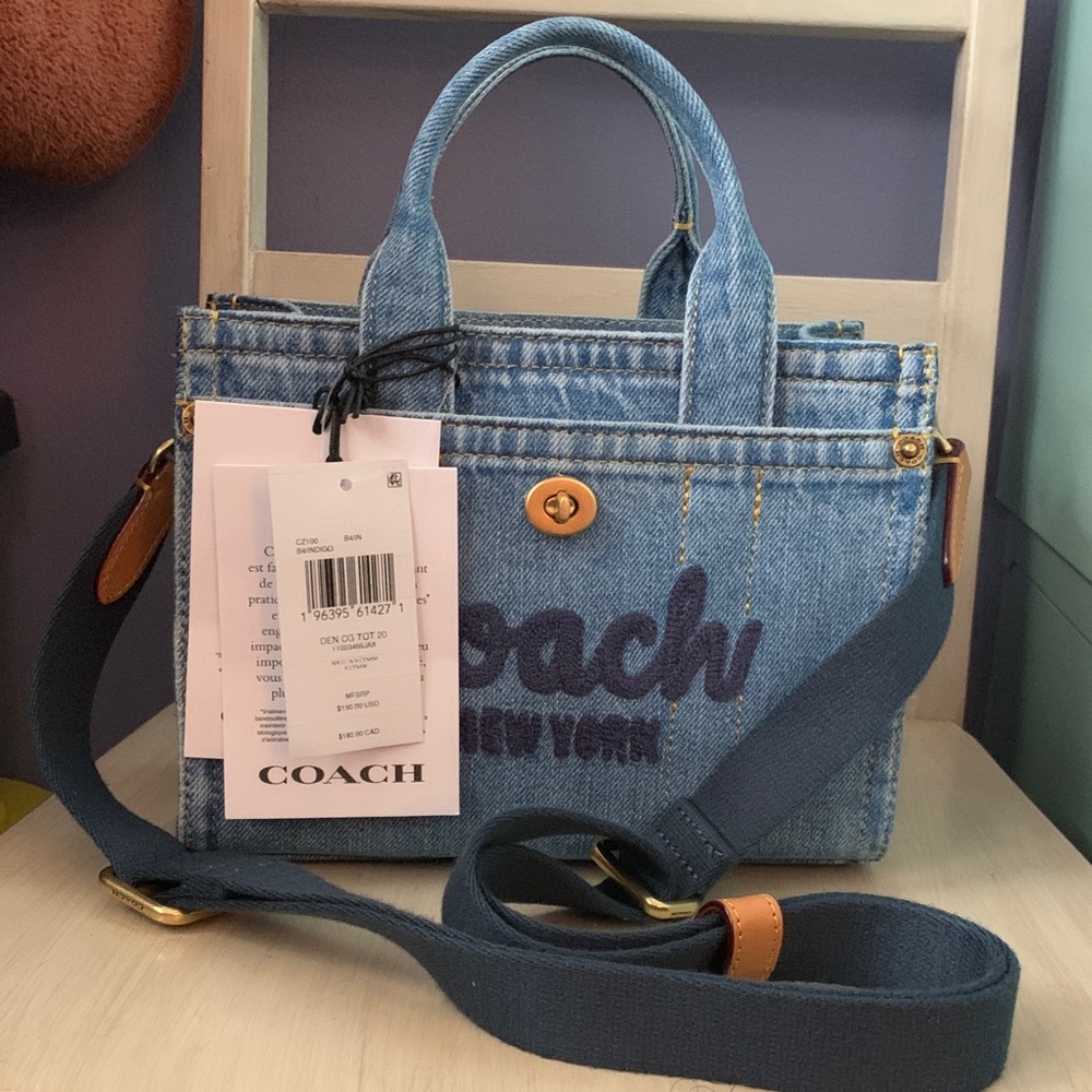 Coach denim tote 20